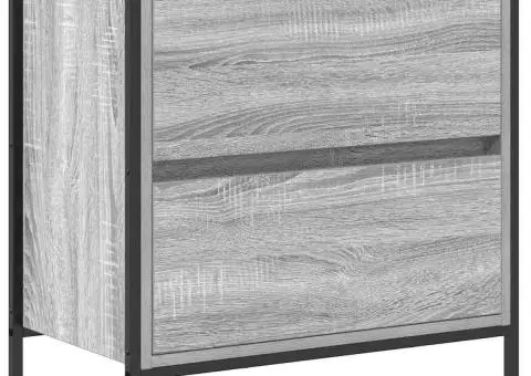 Dulap pentru baie cu sertare Gri Sonoma 60x34,5x60 cm - 2/5