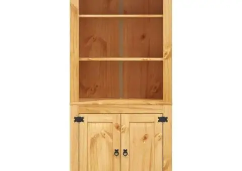 Dulap din lemn de pin mexican, colecție Corona, 80x40x170 cm - 4/5