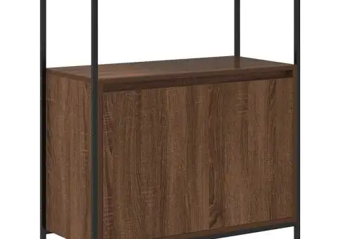 Dulap de baie cu rafturi Stejar maro 76,5x35x95 cm - 2/5