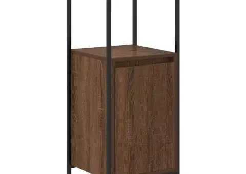 Dulap de baie cu rafturi Stejar maro 36x35x95 cm - 2/5