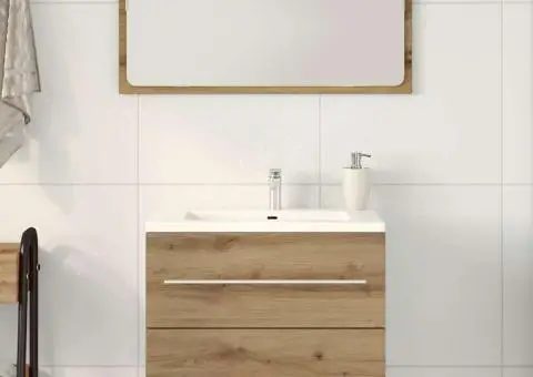 Dulap pentru chiuveta de baie Stejar Artisan Lemn prelucrat - 1/5