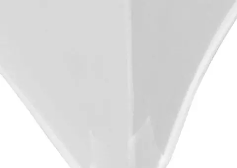 Huse elastice pentru masă, 243 x 76 x 74 cm, alb, 2 buc. - 4/5