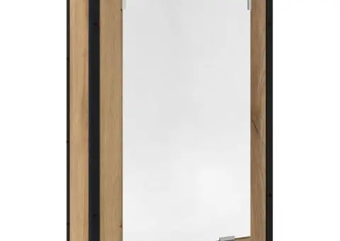 Dulap cu oglindă pentru baie Stejar Artisan Lemn prelucrat - 2/5