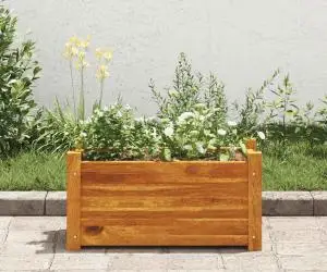 vidaXL Strat înălțat de grădină, 50x25x25 cm, lemn de acacia