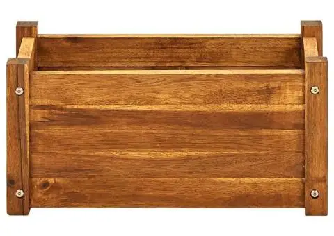 Strat înălțat de grădină, 50x25x25 cm, lemn de acacia - 4/5