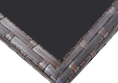 Set mobilier de exterior cu perne, 5 piese, maro, poliratan - 5/5