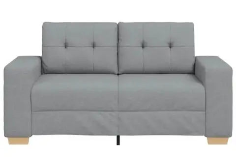 Canapea lovesea gri deschis 120 cm stofa - 4/5