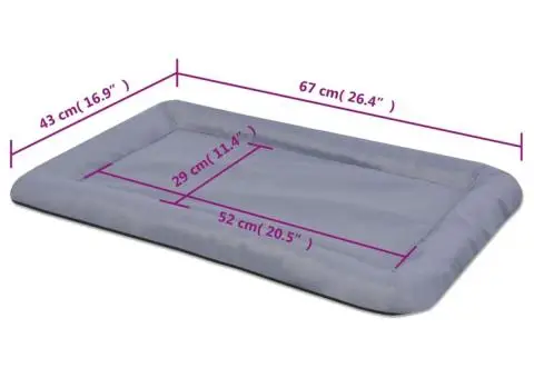 Saltea pentru câini, mărime L, gri - 5/5