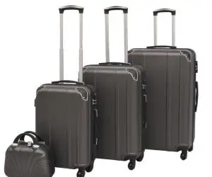 vidaXL Set de valize cu carcasă tare, antracit, 4 buc.