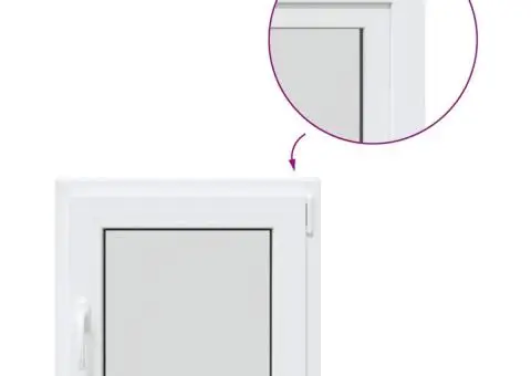 Fereastra de subsol „RISOR” 60x60 cm Pt&Turn DIN Dreapta Alb - 2/5