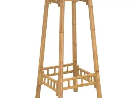 Masă de bar pentru exterior rotundă Ø55x100 cm din bambus - 2/5