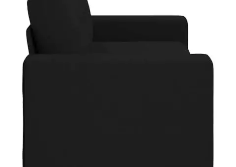 Canapea lovesea neagră 140 cm stofă - 5/5