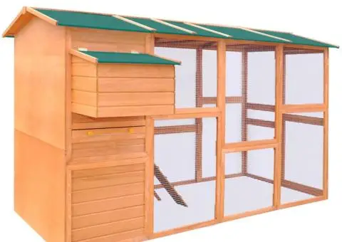 Coteț pentru păsări, 295 x 163 x 170 cm, lemn - 1/5