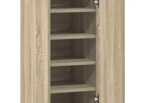 Pantofar, stejar sonoma, 32x35x70 cm, PAL - 5/5