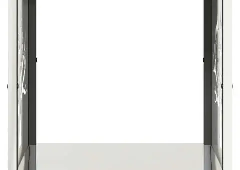 Suport pentru lemne de foc 40x40x40 cm oțel inoxidabil - 5/5