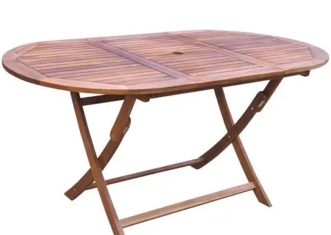 Set mobilier de exterior cu perne 9 piese, lemn masiv de acacia - 3/5