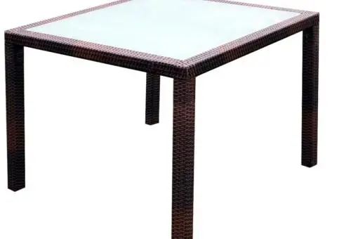 Set mobilier de exterior cu perne, 5 piese, maro, poliratan - 5/5