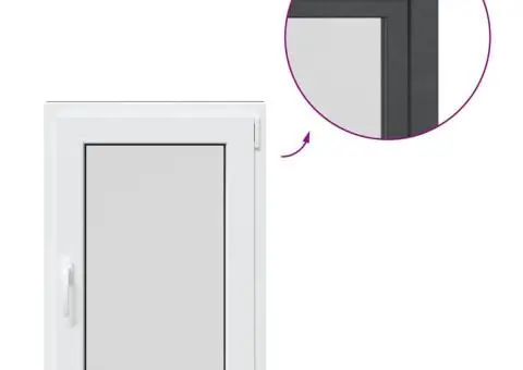 Fereastra de subsol 60x80 cm Rabatabil DIN dreapta Antracit - 2/5