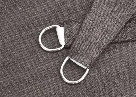 Pânză parasolar, antracit, 2 x 2 m, HDPE, pătrat - 5/5