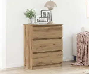 vidaXL Servantă, stejar artizanal, 60x35x76 cm, lemn prelucrat