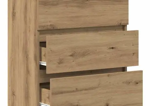 Servantă, stejar artizanal, 60x35x76 cm, lemn prelucrat - 5/5