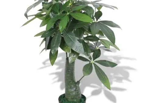 Plantă artificială Arborele norocos cu ghiveci, 85 cm, verde