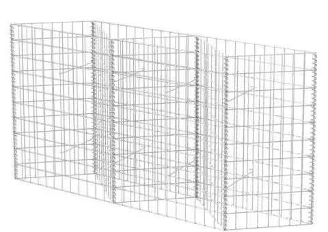 Coș gabion, 120 x 30 x 100 cm, oțel galvanizat - 2/5