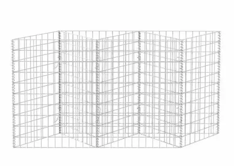 Coș gabion, 120 x 30 x 100 cm, oțel galvanizat - 5/5