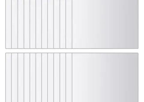 Plăci pentru oglindă, sticlă, pătrat, 24 buc. - 4/5