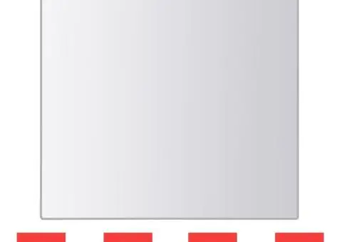 Plăci pentru oglindă, sticlă, pătrat, 24 buc. - 5/5