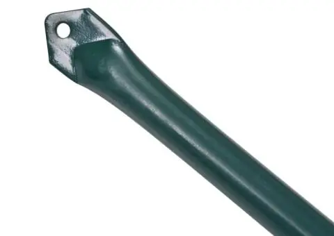 Țăruși grădină, 10 buc, 1,5 m, metal, verde - 3/4