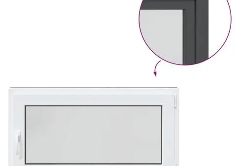 Fereastră de subsol RISOR 110x50cm Pt&Turn DIN dreapta antracit - 2/5