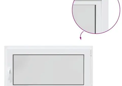 Fereastră de subsol RISOR 110x60 cm Pt&Turn DIN dreapta alb - 2/5