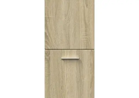 Dulap de baie, stejar Sonoma, 30x30x80 cm, PAL - 4/5