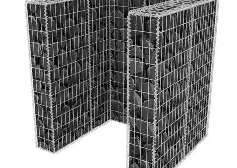 Gabion unic îngrădire pubelă, oțel, 110 x 100 x 120 cm - 5/5