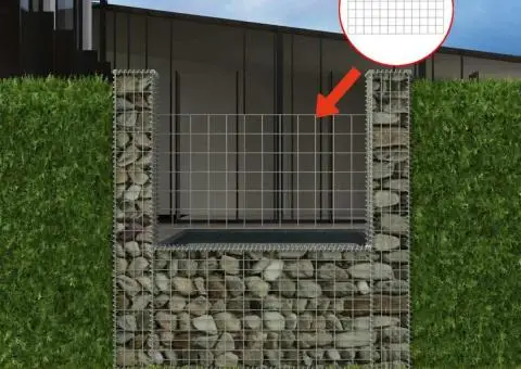 Coș gabion în formă de U, 160 x 20 x 150 cm, oțel galvanizat - 1/5