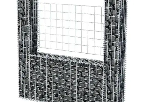 Coș gabion în formă de U, 160 x 20 x 150 cm, oțel galvanizat - 3/5