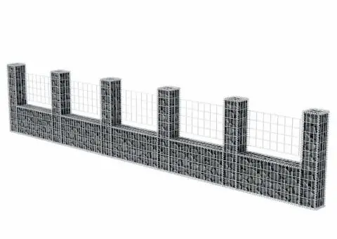 Coș gabion în formă de U, 570 x 20 x 100 cm, oțel galvanizat - 3/5