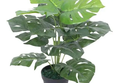 Plantă artificială Monstera cu ghiveci, 45 cm, verde