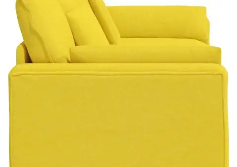 Canapea modulară cu perne, galben deschis - 5/5