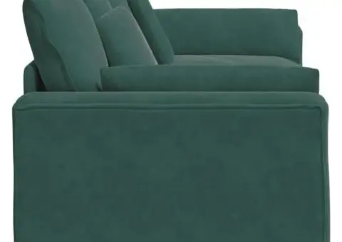 Canapea modulară cu perne, verde închis - 5/5