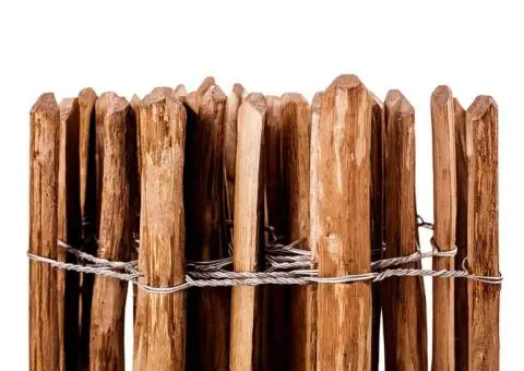 Gard din șipci, 60 x 500 cm, lemn de alun - 3/4