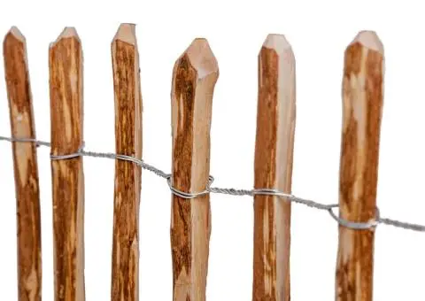 Gard din șipci, 60 x 500 cm, lemn de alun - 4/4