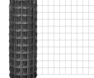 vidaXL Euro gard, gri, 25 x 1 m, oțel