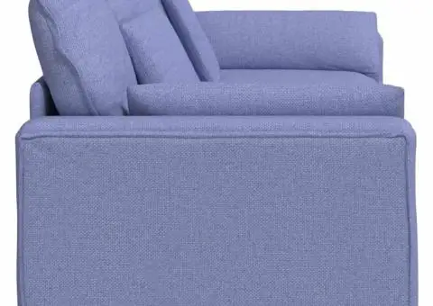 Canapea modulară cu perne, albastru jeans - 5/5