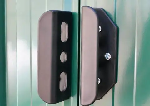 Magazie șopron metalic de grădină, 257 x 205 x 178 cm, verde - 5/5