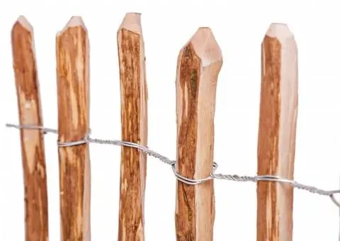 Gard din șipci, 90 x 500 cm, lemn de alun - 4/4