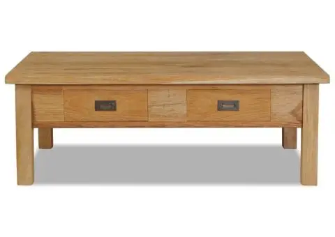 Măsuță de cafea, lemn masiv de tec, 100 x 60 x 35 cm - 2/5