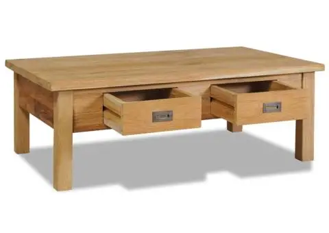 Măsuță de cafea, lemn masiv de tec, 100 x 60 x 35 cm - 3/5