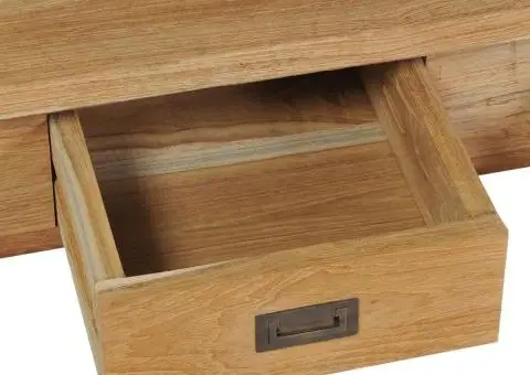 Măsuță de cafea, lemn masiv de tec, 100 x 60 x 35 cm - 4/5